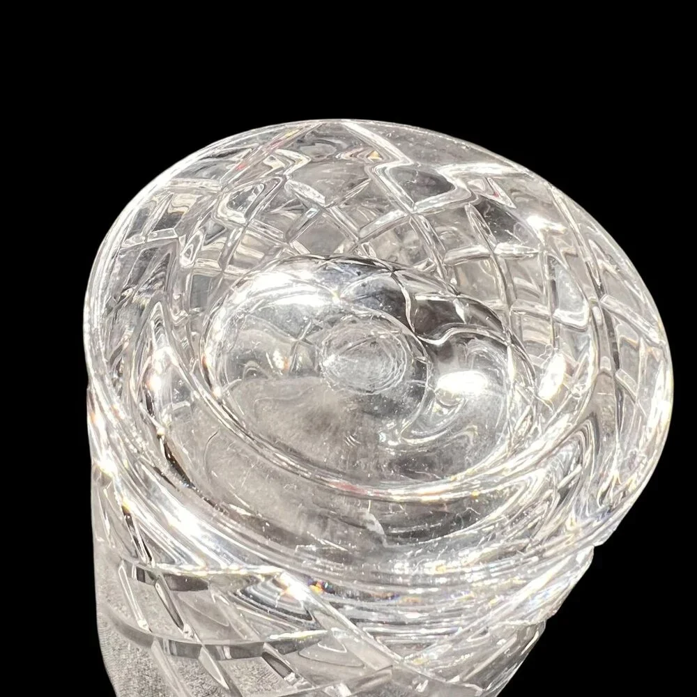 Orrefors Crystal Sofiero Cut Double Old Fashioned Tumblers Bar Glasses Set of 2
